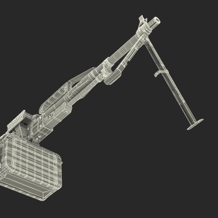 Russian Light Machine Gun Pecheneg 3D model