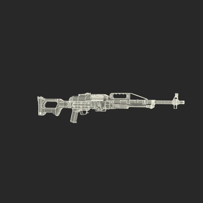 3D Russian Light Machine Gun Pecheneg 3