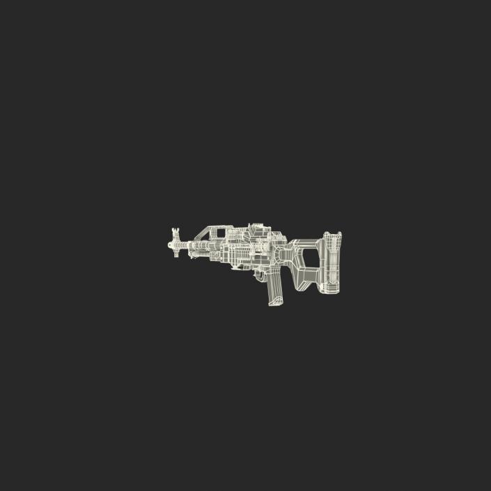 3D Russian Light Machine Gun Pecheneg 3