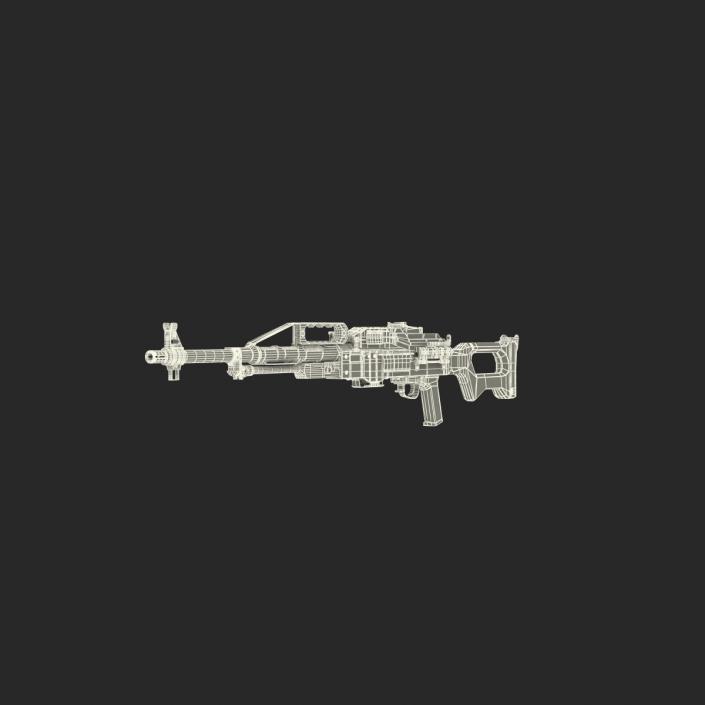 3D Russian Light Machine Gun Pecheneg 3