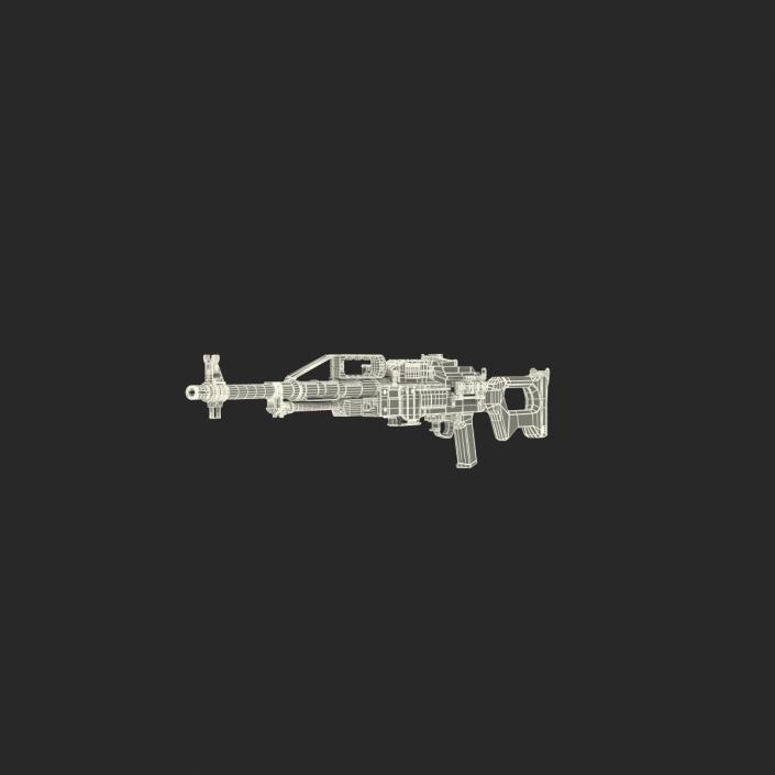 3D Russian Light Machine Gun Pecheneg 3