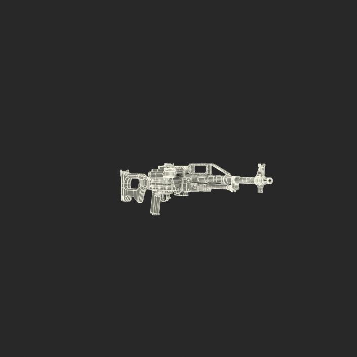 3D Russian Light Machine Gun Pecheneg 3