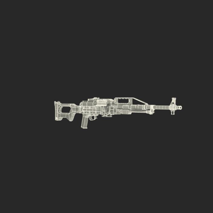 3D Russian Light Machine Gun Pecheneg 3