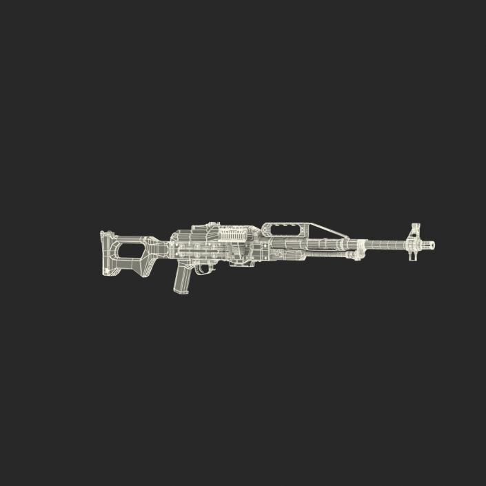 3D Russian Light Machine Gun Pecheneg 3