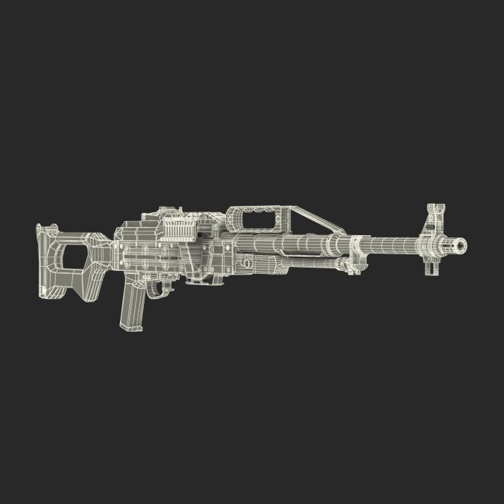 3D Russian Light Machine Gun Pecheneg 3