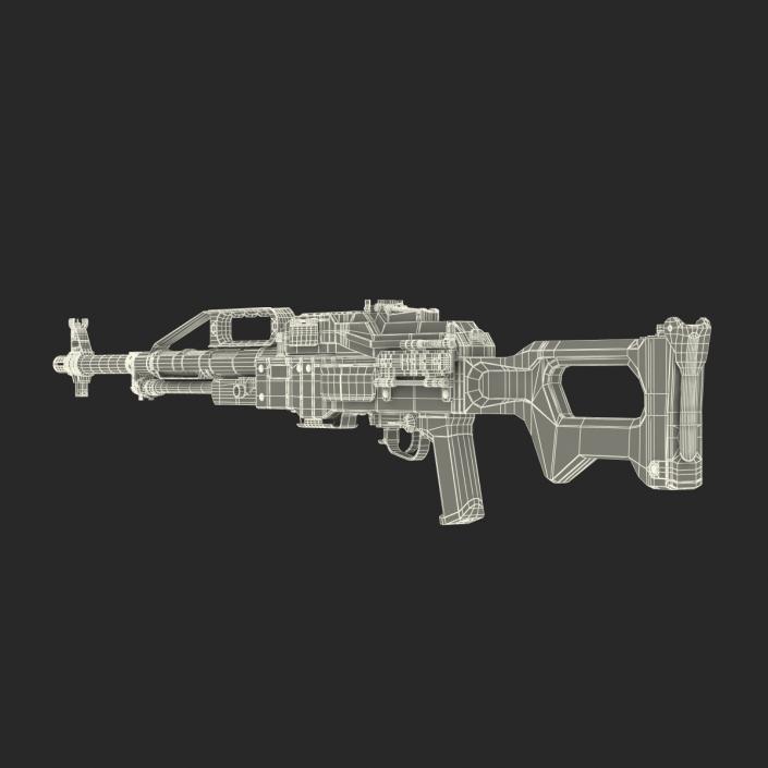 3D Russian Light Machine Gun Pecheneg 3