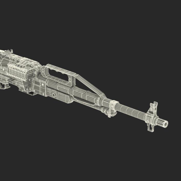 3D Russian Light Machine Gun Pecheneg 3