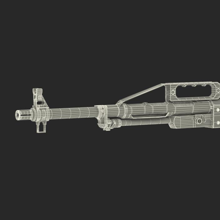 3D Russian Light Machine Gun Pecheneg 3