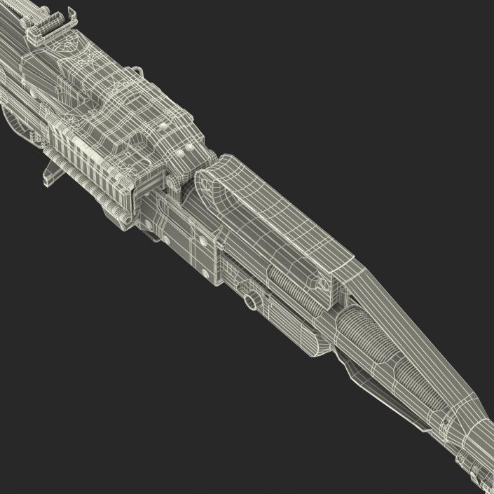 3D Russian Light Machine Gun Pecheneg 3