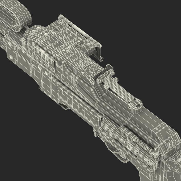 3D Russian Light Machine Gun Pecheneg 3