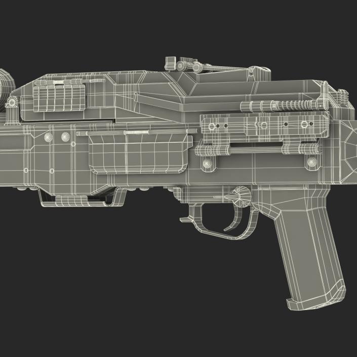 3D Russian Light Machine Gun Pecheneg 3