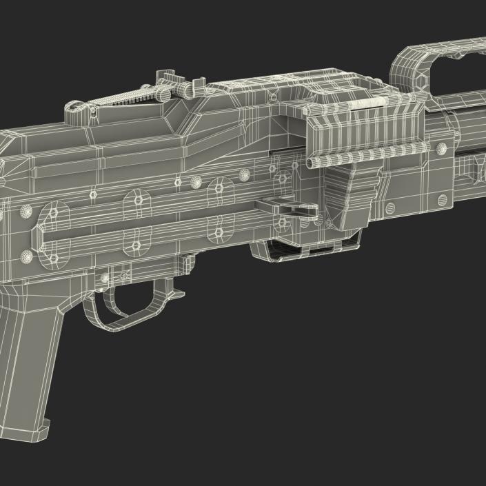 3D Russian Light Machine Gun Pecheneg 3