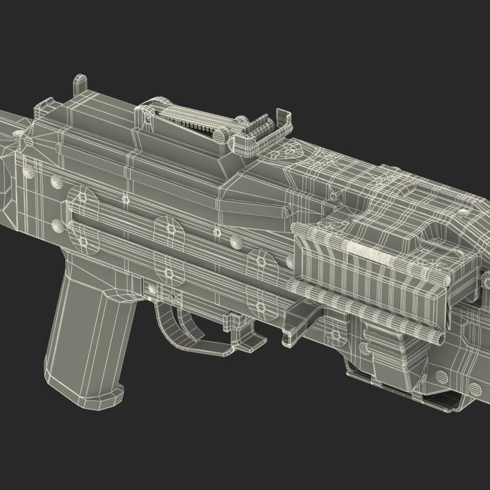 3D Russian Light Machine Gun Pecheneg 3