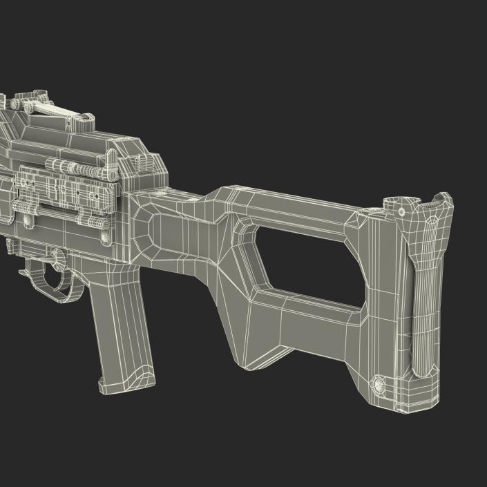 3D Russian Light Machine Gun Pecheneg 3