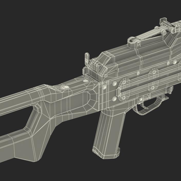 3D Russian Light Machine Gun Pecheneg 3