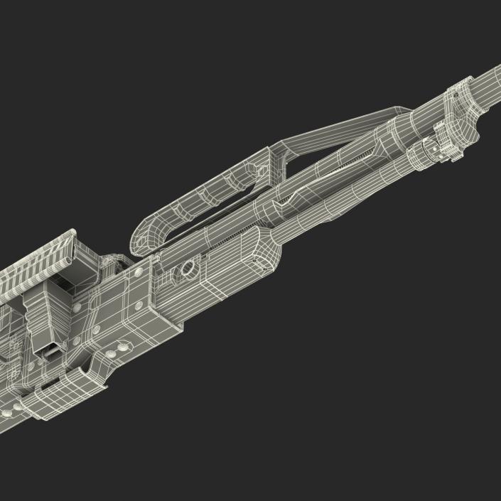 3D Russian Light Machine Gun Pecheneg 3