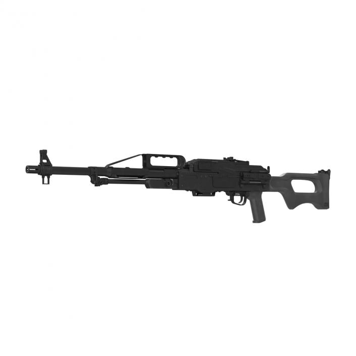 3D Russian Light Machine Gun Pecheneg 3