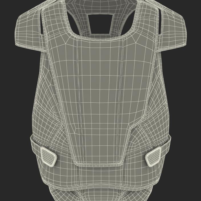 3D Hockey Goalie Chest Protector STX model