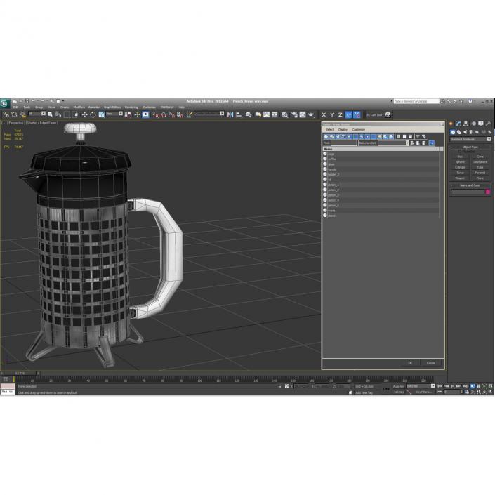 French Press 3D