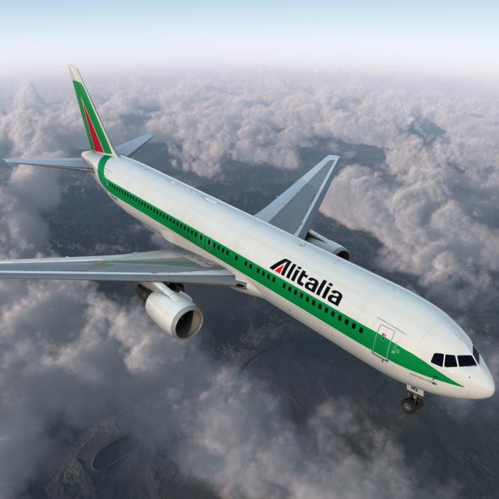 3D Boeing 767-300 Alitalia model