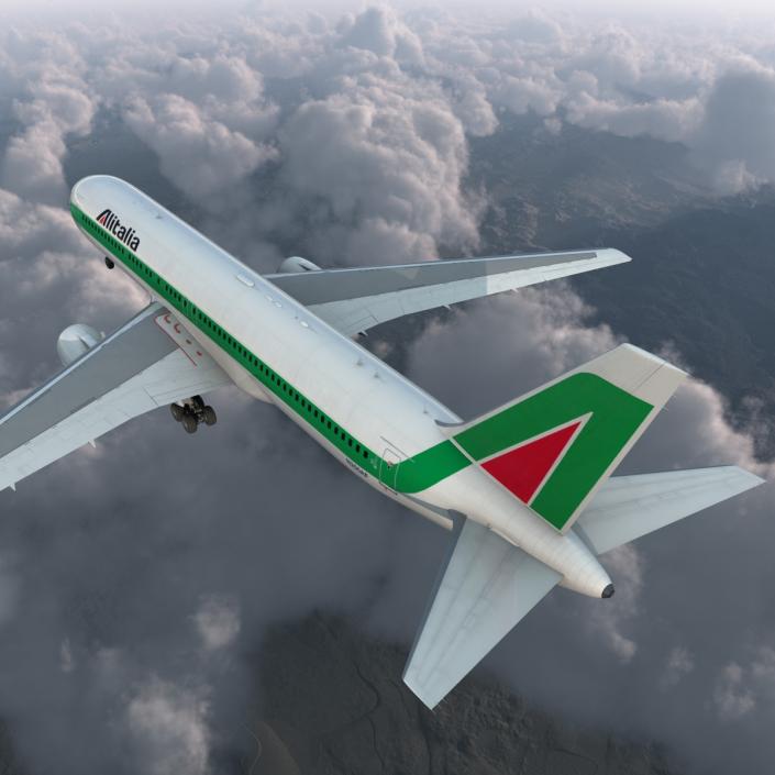 3D Boeing 767-300 Alitalia model