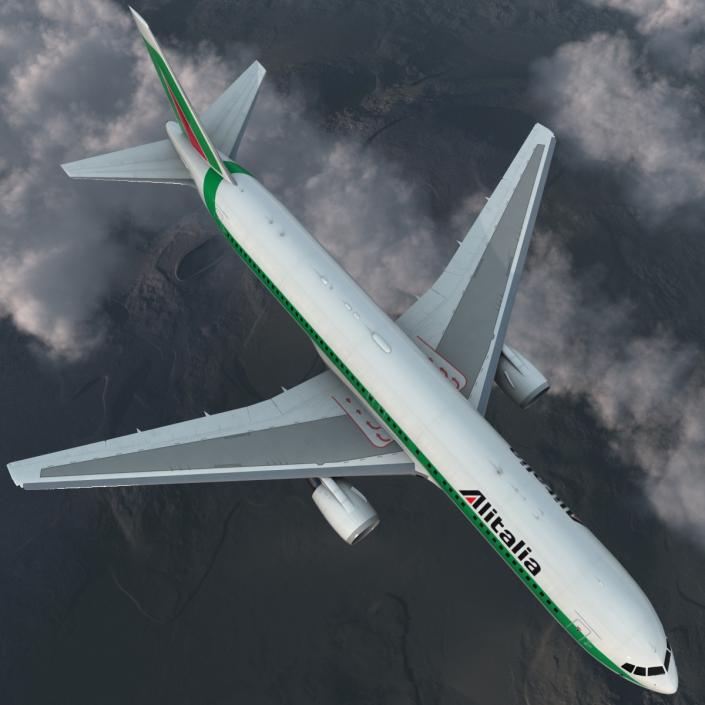 3D Boeing 767-300 Alitalia model