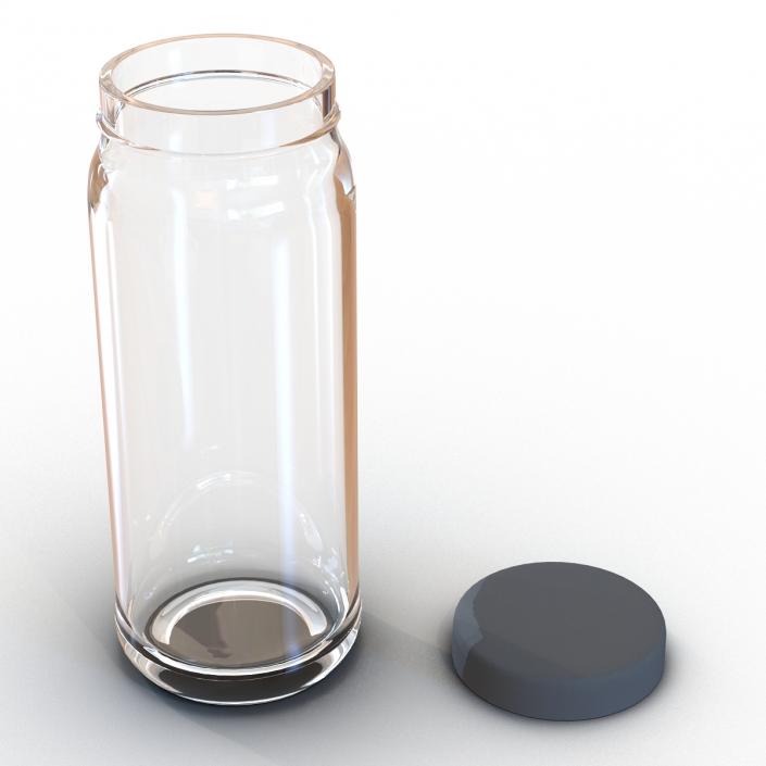 3D Glass Jar 5