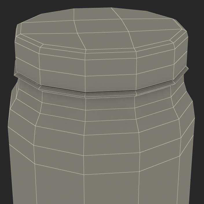 3D Glass Jar 5