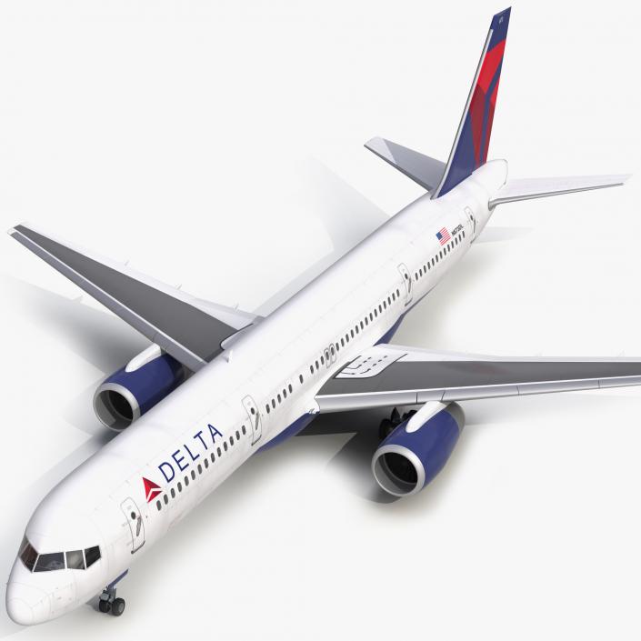 3D model Boeing 757-200 Delta Air Lines