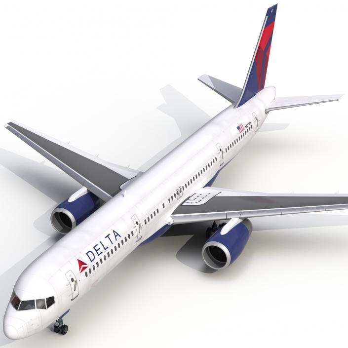 3D model Boeing 757-200 Delta Air Lines