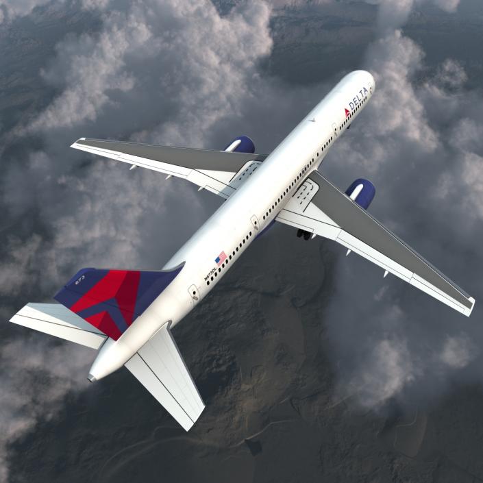 3D model Boeing 757-200 Delta Air Lines