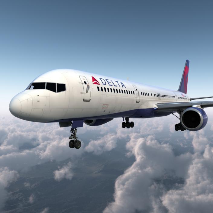 3D model Boeing 757-200 Delta Air Lines