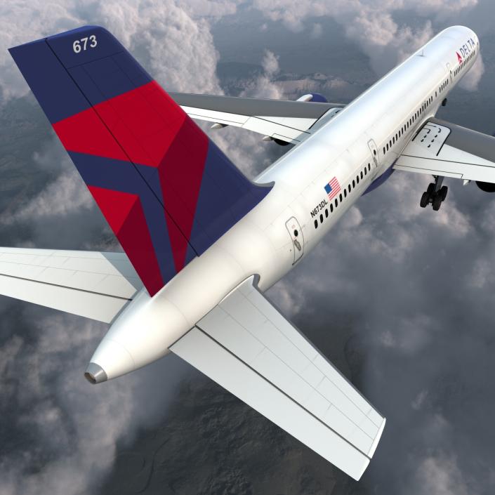 3D model Boeing 757-200 Delta Air Lines