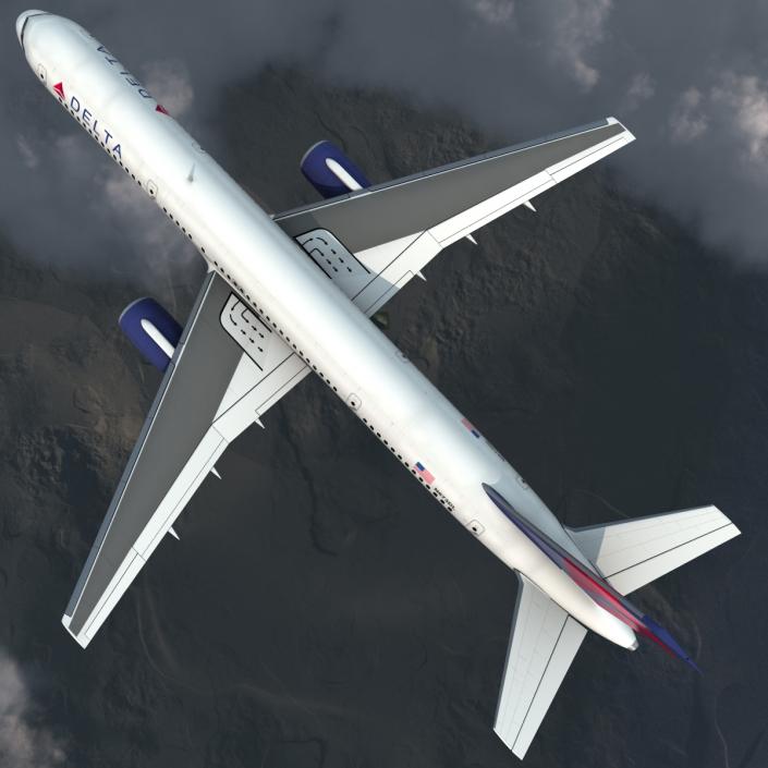 3D model Boeing 757-200 Delta Air Lines