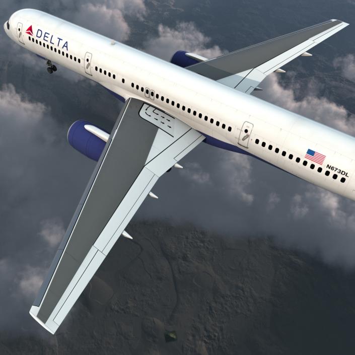 3D model Boeing 757-200 Delta Air Lines