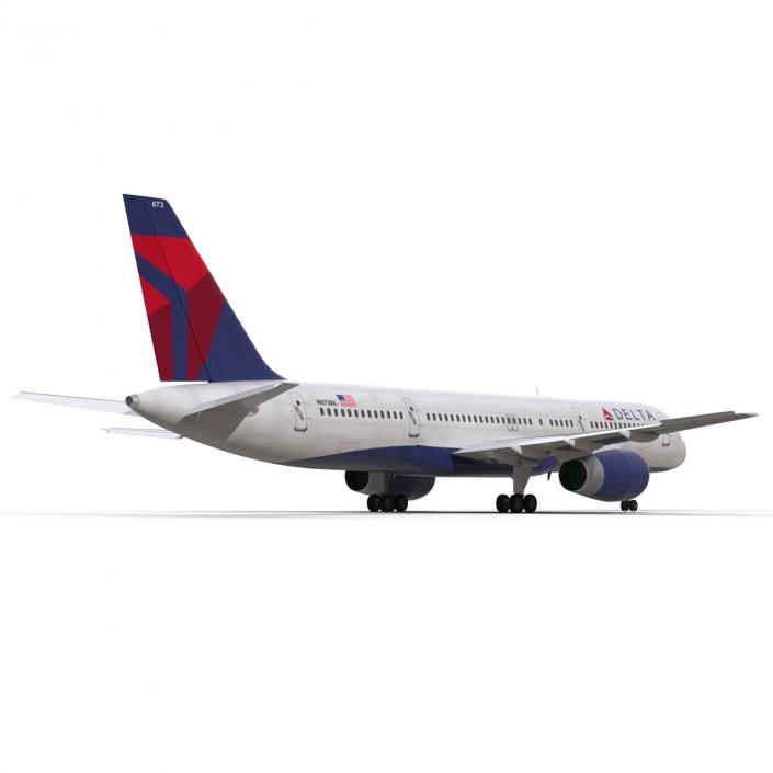 3D model Boeing 757-200 Delta Air Lines