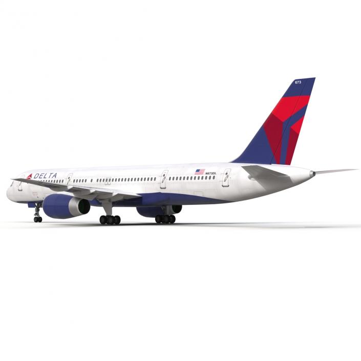 3D model Boeing 757-200 Delta Air Lines