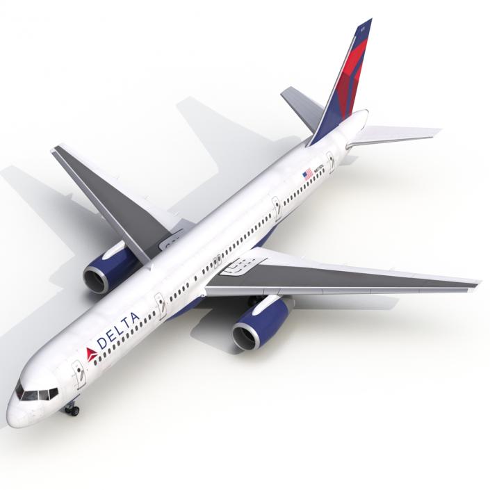 3D model Boeing 757-200 Delta Air Lines