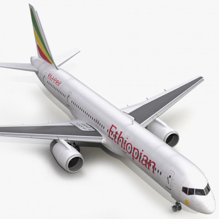 3D Boeing 757-200 Ethiopian Airlines model