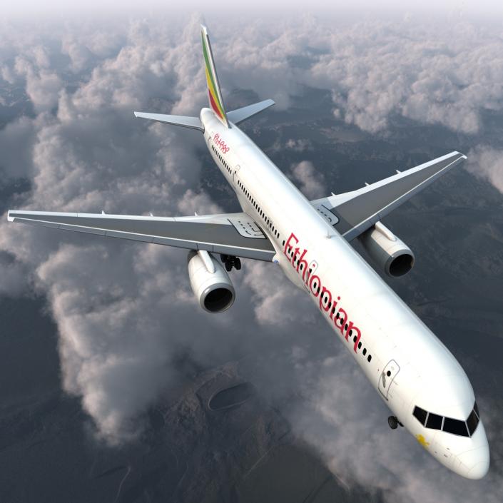 3D Boeing 757-200 Ethiopian Airlines model