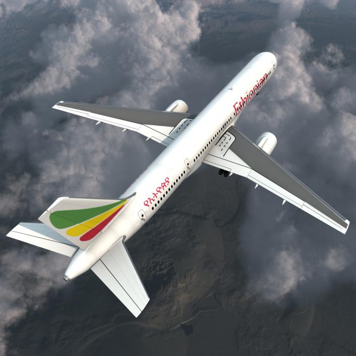 3D Boeing 757-200 Ethiopian Airlines model