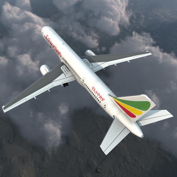 3D Boeing 757-200 Ethiopian Airlines model