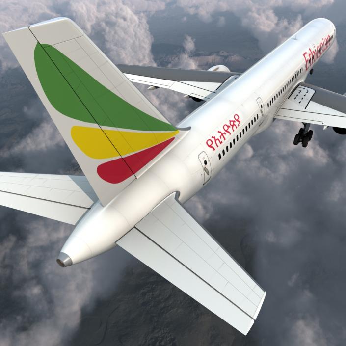 3D Boeing 757-200 Ethiopian Airlines model