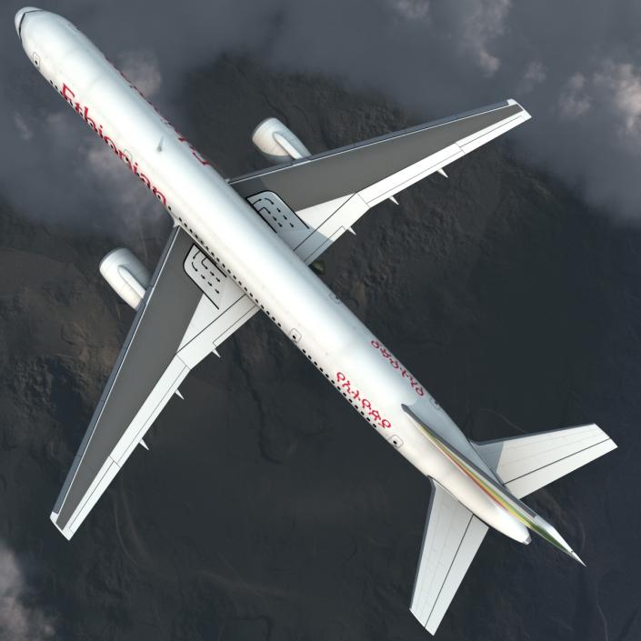 3D Boeing 757-200 Ethiopian Airlines model