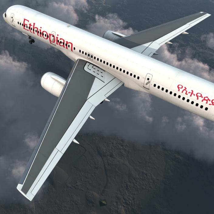 3D Boeing 757-200 Ethiopian Airlines model