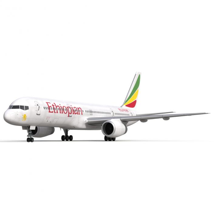 3D Boeing 757-200 Ethiopian Airlines model