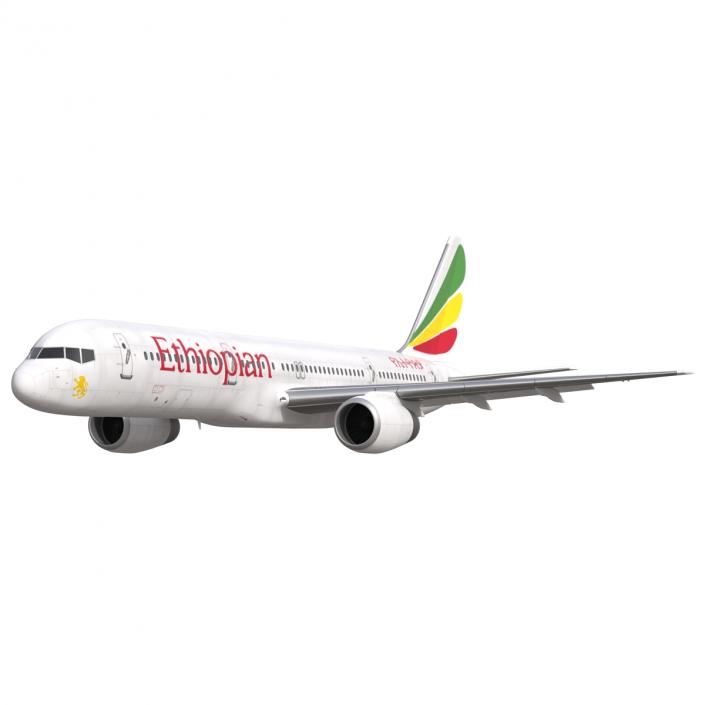 3D Boeing 757-200 Ethiopian Airlines model