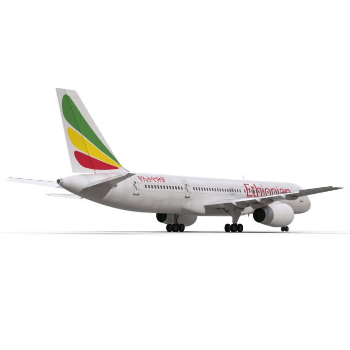 3D Boeing 757-200 Ethiopian Airlines model