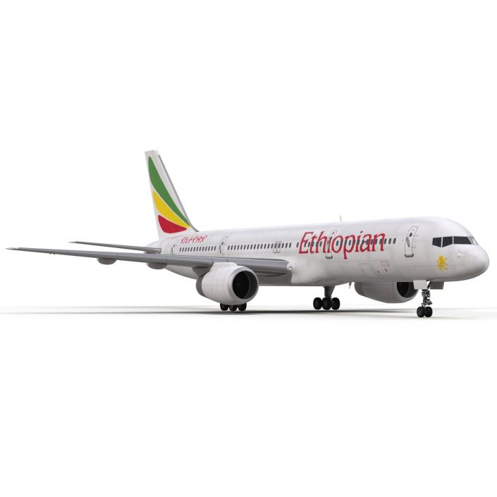 3D Boeing 757-200 Ethiopian Airlines model