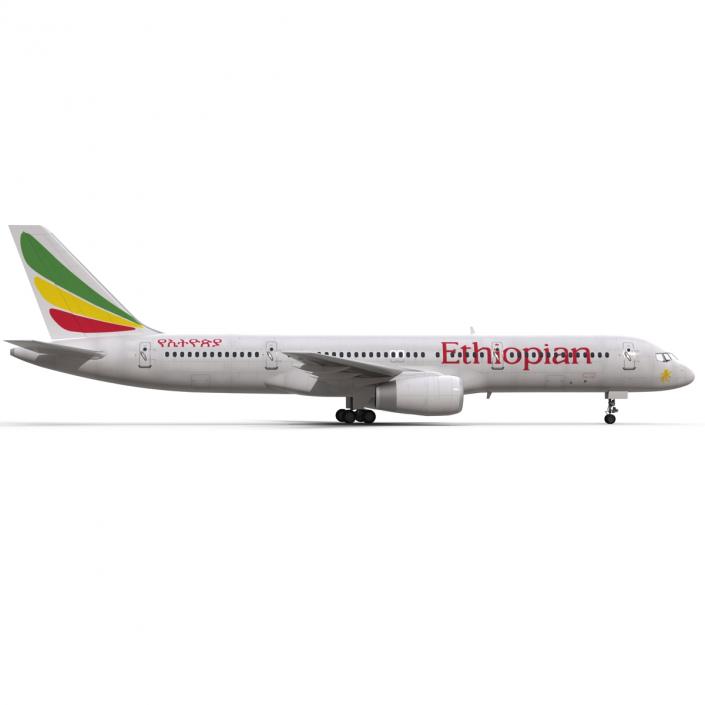 3D Boeing 757-200 Ethiopian Airlines model